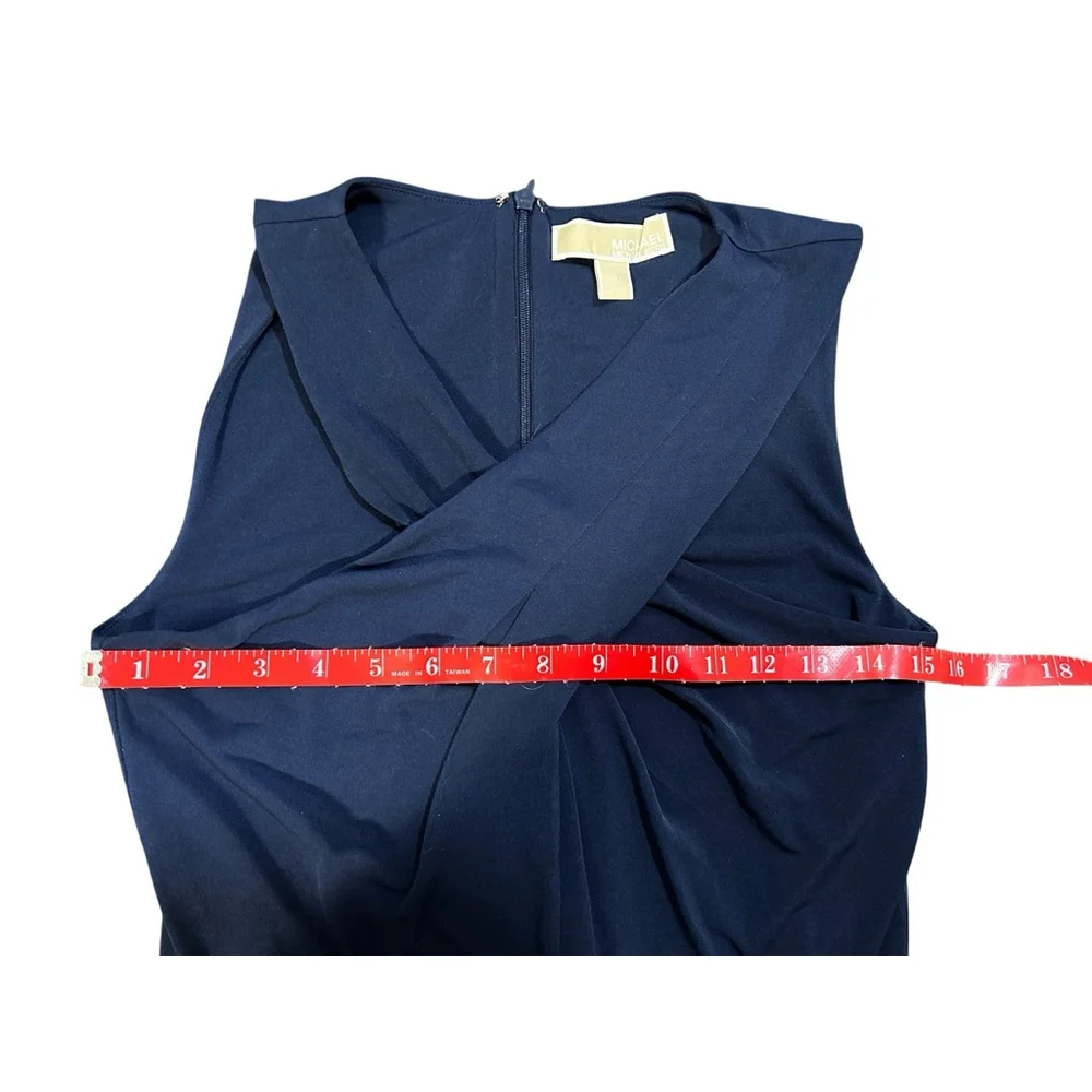 Michael Kors Navy Sleeveless Wide Leg Jumpsuit Size 4 - Picture 5 of 7